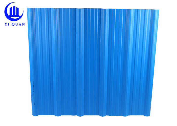 Plastic Two Layers Blue Color Corrugated Plastic Roof Panels 920 Mm Width
