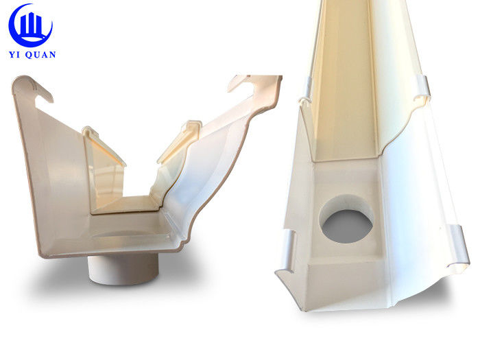 Anti Corrision White Upvc Rain Gutter Systerm Easy Installation