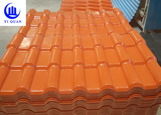 UV Resistant Synthetic Resin Roof Tile 219mm Pitch For Building Construction Projects