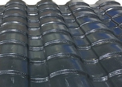 Solar Corrugated Shingles Plastic Roofing Sheets Waterproof Wave Shape