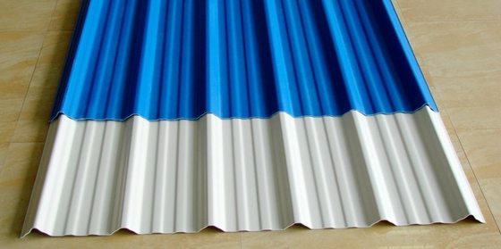 1.0mm Plastic Corrugated Roof Tile Impact Resistance PVC Roofing Sheet