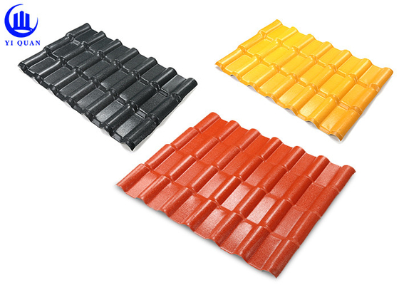 Good Weather Insulation ASA PVC Synthetic Roof Tiles For Outdoor Gazebo Greenhouse