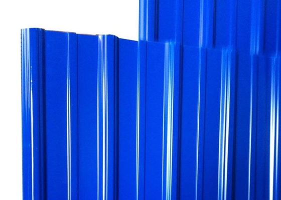 PVC UPVC Coated Corrugated Roofing Sheet For Factory Alkali Resistance