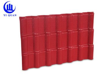 Multiple Layer Composite Spanish Style ASA Synthetic Resin Roof Tile 3.0MM Thickness