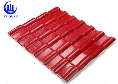 Asa Coated Synthetic Resin Roof Tile 150 Kgs Load Capacity Guangzhou Red Plastic Roofing Sheets