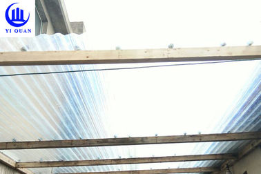 Lightweight Transparent Corrugated Greenhouse Panels Weather Resistance