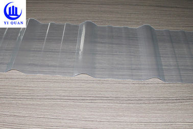 Clear Color Transparent Corrugated Roofing Sheets  Fiberglass Material High Strength Sun Sheet