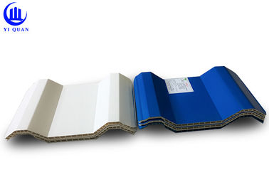 Corrugated Garage Twin Wall Roofing Sheets / PVC Hollow Sheet