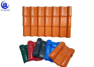 Easy Installation Synthetic Terracotta PVC Roofing Sheet Synthetic Resin PVC Plastic Roof Tile