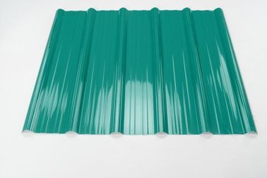 One Layer Coloured Corrugated Plastic Roofing Sheets For House Trapeziod Style