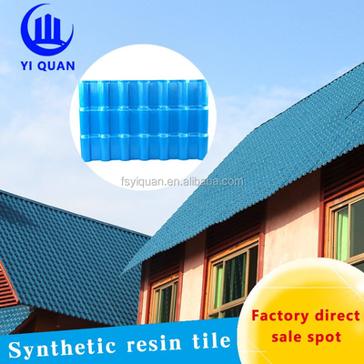 ASA Resin Coated Spanish Style Roof Tiles Custom Length