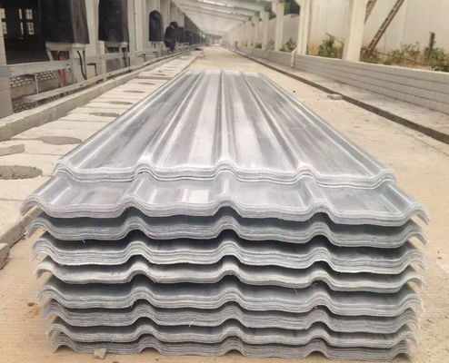 Colored Fiberglass FRP Roof Sheet 0.8mm To 3.0mm Thickness Customized
