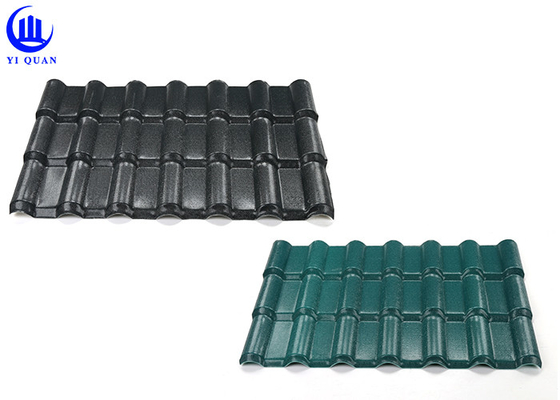 UV Resistant Synthetic Resin Roof Tile 219mm Pitch For Building Construction Projects