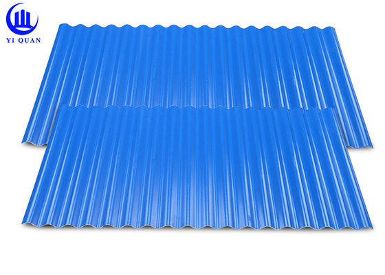 Trapezoidal Wave Shape PVC APVC Plastic Roof Tile 930mm For School Car Parking Cover