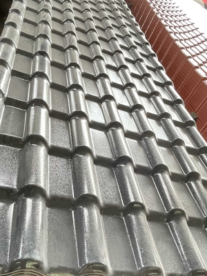 Sound Resistance ASA Synthetic Resin Roof Tile For House 219mm Pitch Tile Heat Insulation