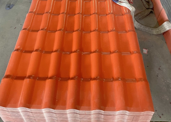 Color Lasting Synthetic Resin Roof Tile ASA Synthetic Weather Resistance
