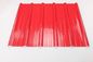 One Layer Coloured Corrugated Plastic Roofing Sheets For House Trapeziod Style