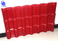 Embossed Surface Red Synthetic Resin Roof Tile 219 mm Pitch Size