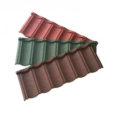Durable Zinc Stone Coated Roof Tiles 0.4mm Thickness