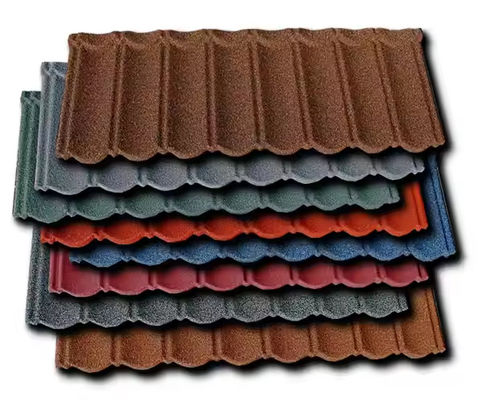 420mm Width Metal Stone Coated Colorful Corrugated Roof Sheet