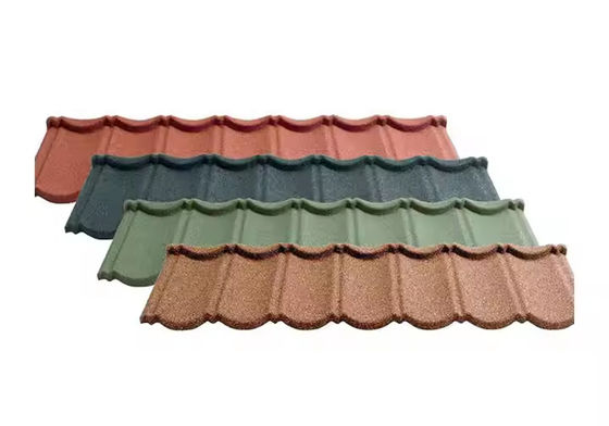 420mm Width Metal Stone Coated Colorful Corrugated Roof Sheet