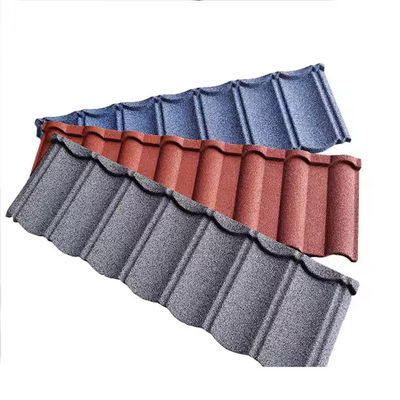 Steel Sheet Stone Coated Colorful Roof Sheet House Traditional Design Style