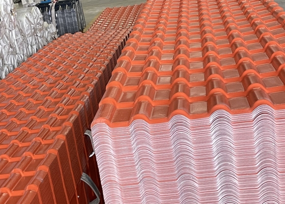 ASA Resin Roofing Sheets 1050mm Width 2.5mm Thickness for Villa Pavilion