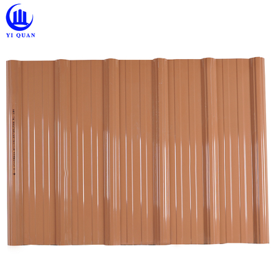 UPVC Spanish Roof Tiles 1.5mm to 2.8mm Thickness Custom Length