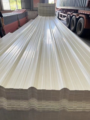 2.0mm PVC Roofing Sheet 1130mm Width Fireproof Waterproof
