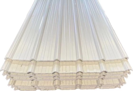 Flame Retardant PVC Roof Tile 1130mm Width 0.8-3.0mm Thickness