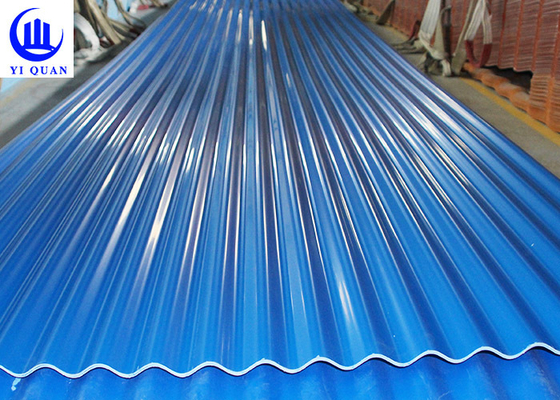 Flame Retardant PVC Roof Tile 1130mm Width 0.8-3.0mm Thickness