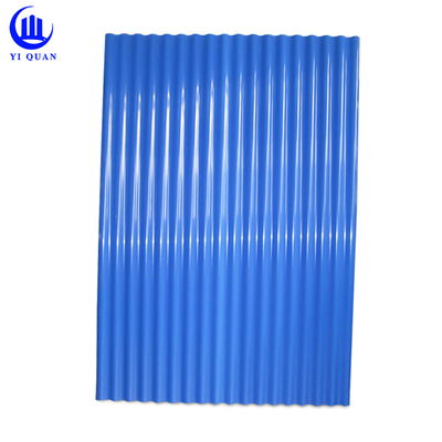 Spanish PVC Roof Tiles 1.5mm-3.0mm UPVC Trapezoidal 1000mm Width