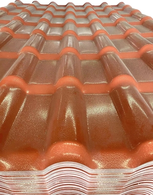 ASA Synthetic Resin Roof Sheet 2.5mm 1050mm Spanish Bamboo Wave