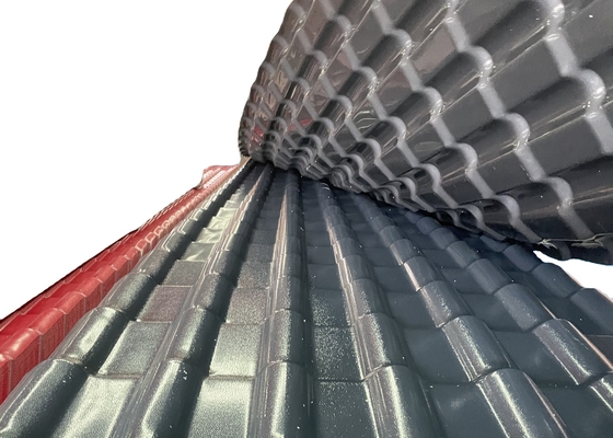 ASA Synthetic Resin Roof Tile 1050mm Width Custom Length Windproof