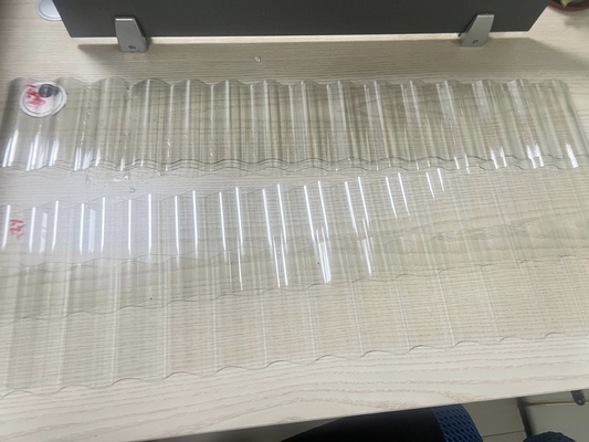 Polycarbonate Corrugated Roofing Sheet 1.2kg/M For Sports Venues