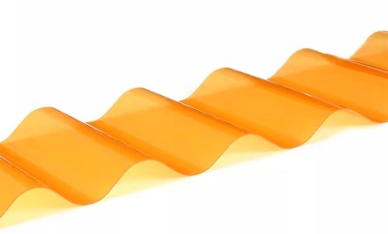 1080mm Width Polycarbonate Corrugated Roof Tiles 10 Years Guarantee