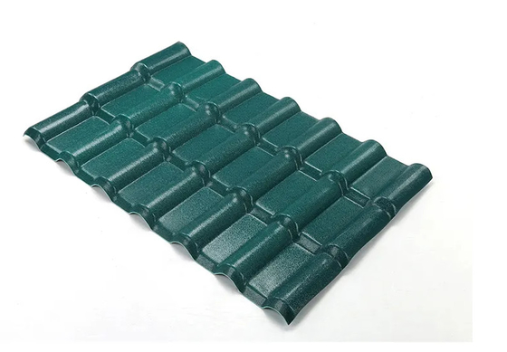 ASA Synthetic Resin Roof Tile Spanish Bamboo Wave For Villa Sheds Warehouse