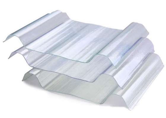 Clear Fiberglass Reinforced Plastic Tile Building Material For Greenhouse Garden Stat