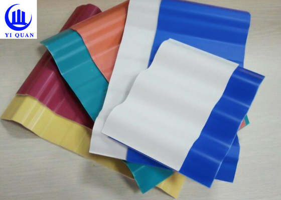 Color Durable Pvc Roof Tiles Corrosion Resistance Tiles Sound Insulation Sheets