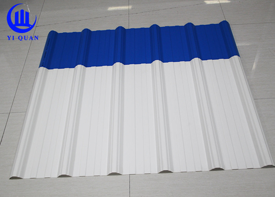 Anti Corrosion PVC Roof Tiles 2.0mm Weather Resistance Fire Resistance