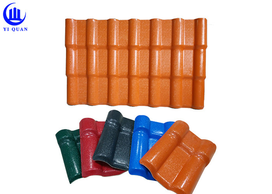 Fire Resistance High Synthetic Resin Roof Tile Customized Size And Color