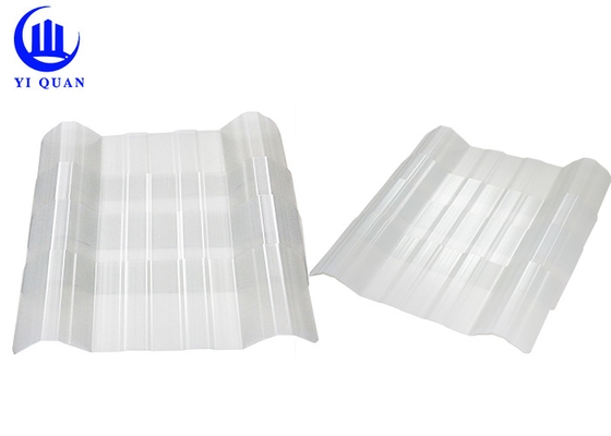 FRP Transparent Roofing Sheets For Greenhouse Anti Static UV Resistance