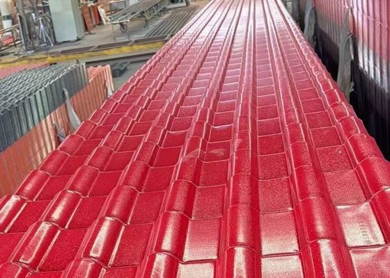 Environment Friendly Asa Resin Tile 219mm Excellent Load Carrying Ability Roof Tile