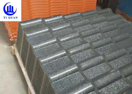 Slope ASA PVC Synthetic Resin Roof Tile For Villa Fireproof Impact Resistant