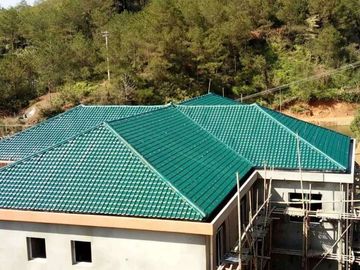 1050mm width Acoustic Corrugated Pvc Roofing Sheets For Villa / Hotel