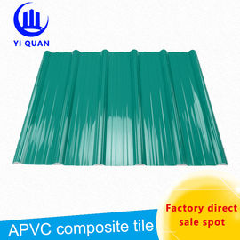 BS4203 ASTM Green Long Span 210mm Pvc Roof Tiles