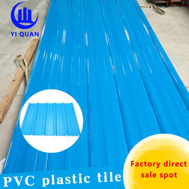 Smooth 3mm Corrugated Pvc Roof Tiles Sound Resistant
