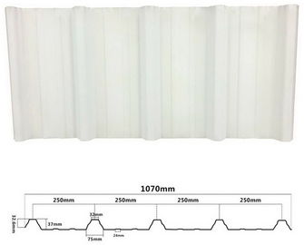 Fireproof 1070mm 3 Layer PVC Roof Tiles For Poultry Farm