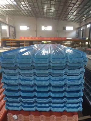 Trapezoidal 1mm Plastic Roof Sheet Heat Insulation